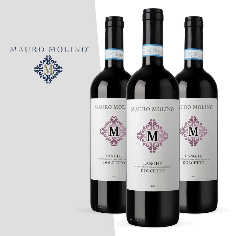 Langhe DOC Dolcetto, un vin Mauro Molino, producteur de vin de la région Piémont Langhe DOC Dolcetto, un vin Mauro Molino, producteur de vin de la région Piémont